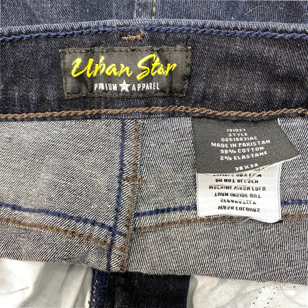Urban Star Vintage Men's Slim Fit Jeans - 38 x 32 SIZE - 38