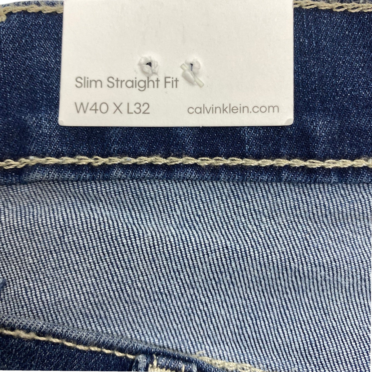 Calvin Klein Men's Slim Straight Fit Jean - 40 x 32 SIZE - 40
