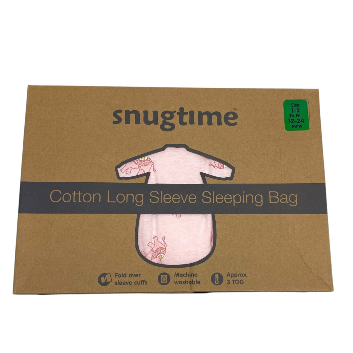 Snugtime Infant's Cotton Long Sleeve Sleeping Bag - 12-24 Months