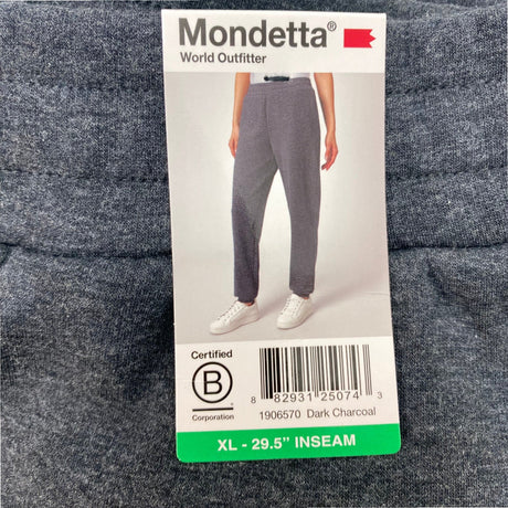 Mondetta Women's Fleece Pants - Dark Charcoal SIZE - Extra Large