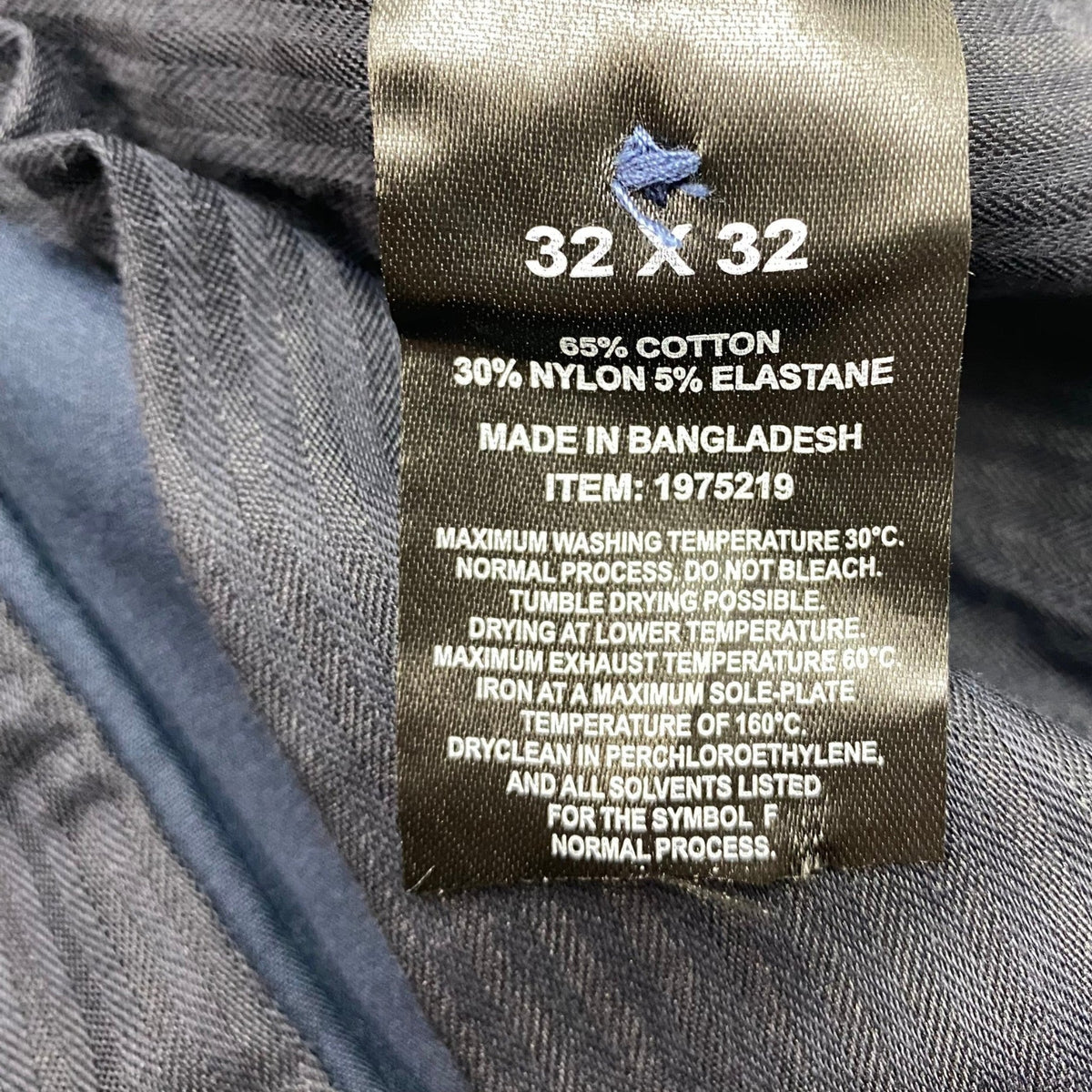 Mack Weldon Men's Flat Front Pant - Blue - 32 x 32 SIZE - 32