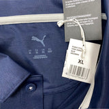 Puma Men's Polo Shirt - Blue SIZE - Extra Large