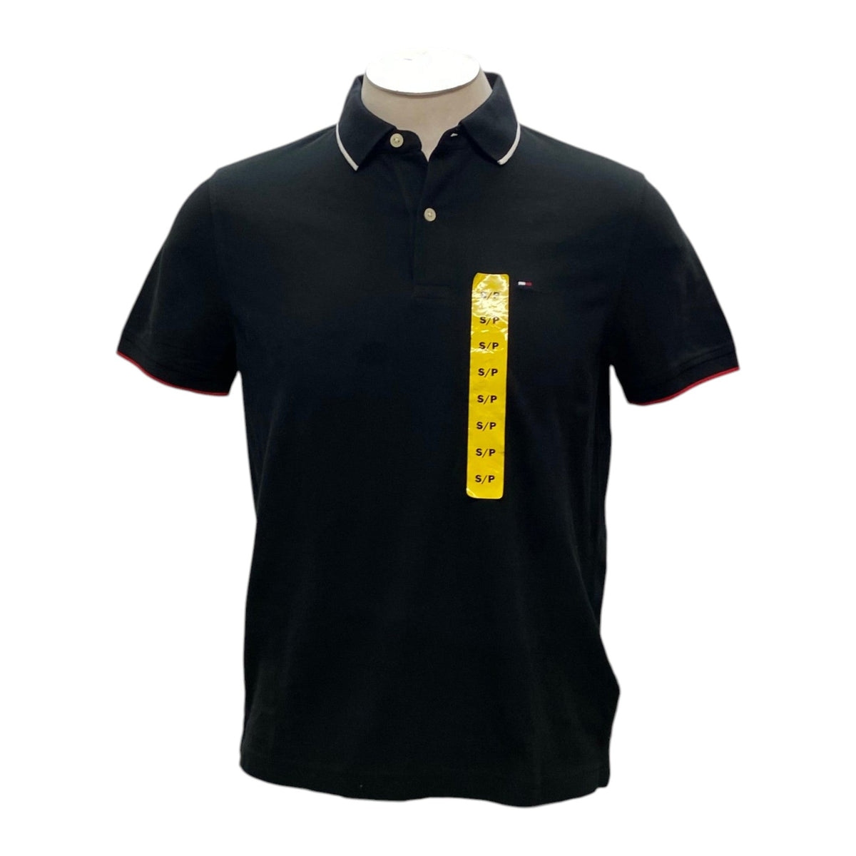 Tommy Hilfiger Men's Slim Fit Polo - Black SIZE - Small