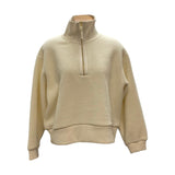 Tuff Women's Quarter Zip Fleece Crewneck Sweatshirt SIZE - Medium