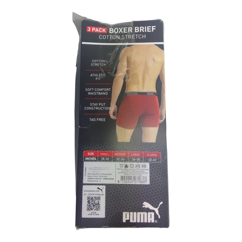 Puma 3x Men's Boxer Briefs    SIZE - S MALE