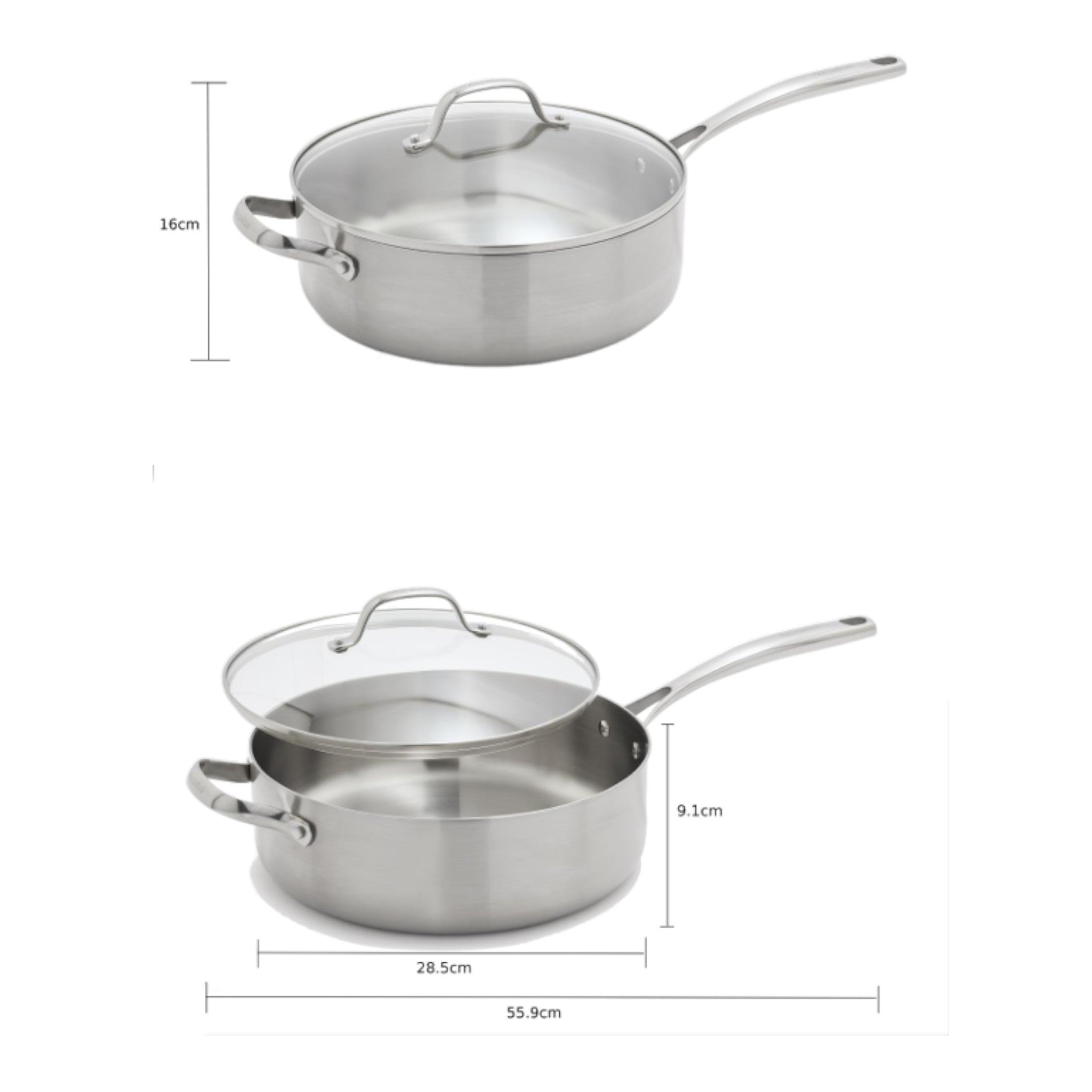 GreenPan Superior Deep Sauté 28cm 4.7L