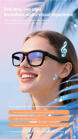 AI Intelligent Touch-Dimming Glasses with Built in Headphones GV90